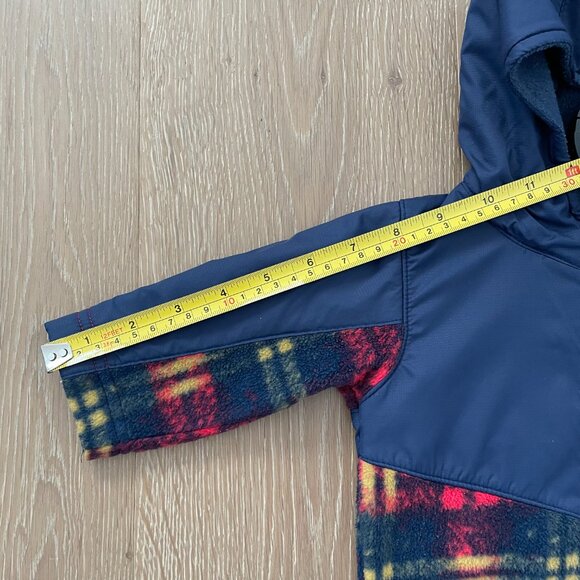 Columbia Jacket Infant 3-6 Months Blue Red Fleece Steen Mountain Full Zip Hoodie - Picture 8 of 13